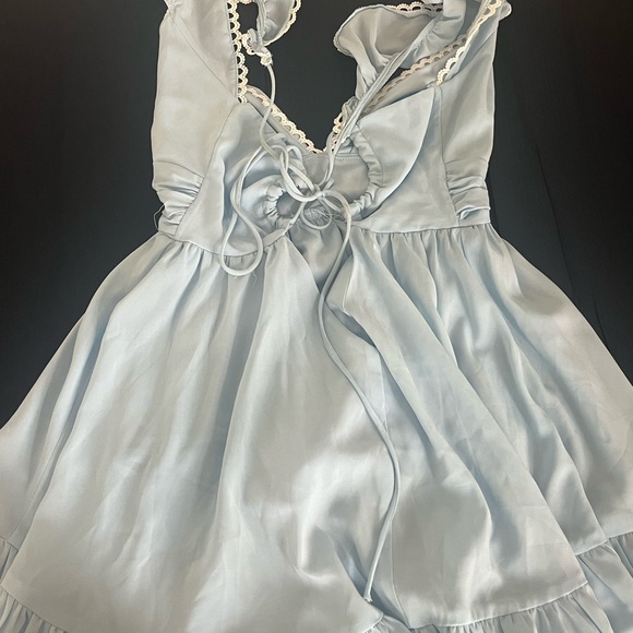 LUCY IN THE SKY BLUE BABYDOLL DRESS - Picture 6 of 7